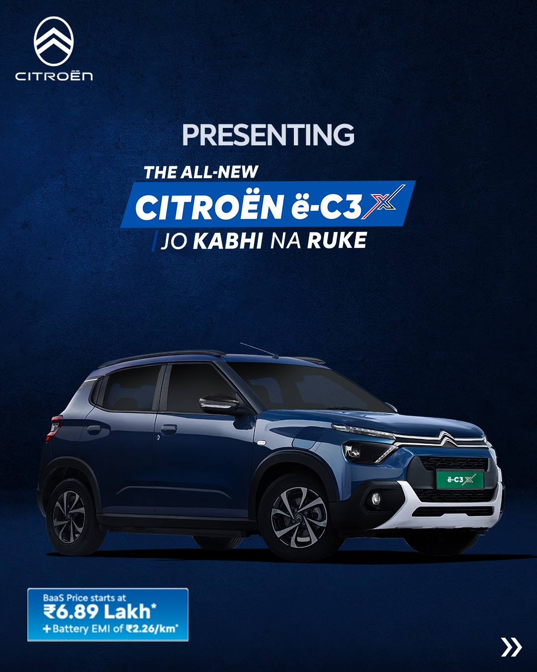 citroen ec3x - ilustrasi berita Citroen eC3X 2026 Resmi Meluncur di India dengan Jarak 325 km dan Opsi BaaS