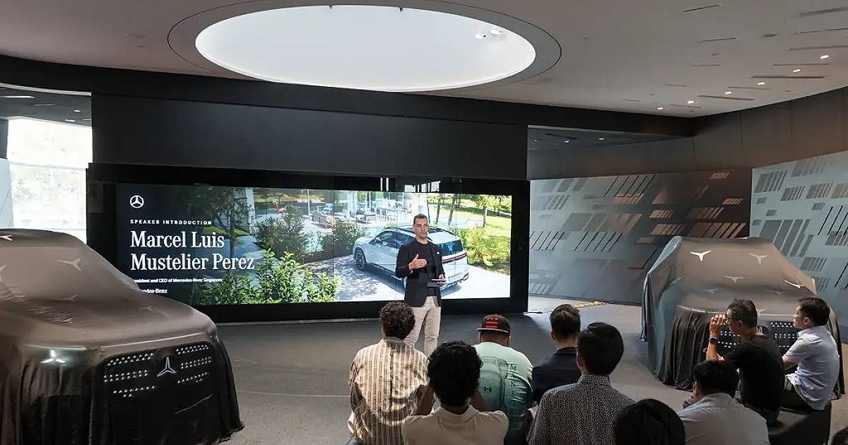 glb listrik - ilustrasi berita Mercedes-Benz bawa GLB listrik ke Singapura, varian hybrid menyusul